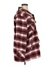 Kensie 100% Polyester Plaid Burgundy Coat Size XL - photo 4