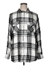 Jun & Ivy Plaid Silver White Long Sleeve Button-Down Shirt Size XL - photo 1