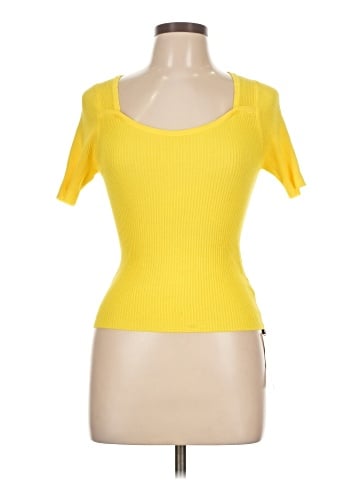 Knit Mix Short Sleeve T-Shirt (view 1)