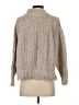 Silence and Noise Tweed Tan Turtleneck Sweater Size S - photo 2