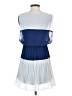 Assorted Brands 100% Polyester Color Block Blue White Cocktail Dress Size S - photo 2