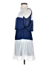 Assorted Brands 100% Polyester Color Block Blue White Cocktail Dress Size S - photo 5