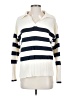 Zesica 100% Viscose Stripes Ivory Pullover Sweater Size S - photo 1