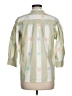 Assorted Brands Color Block Green 3/4 Sleeve Blouse Size M - photo 2