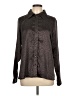 Pamela Dennis Private Client Group Animal Print Brown Long Sleeve Blouse Size L - photo 1