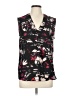 Halogen 100% Polyester Black Sleeveless Blouse Size L - photo 1