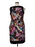 AB Studio Paisley Black Cocktail Dress Size 14 - photo 2