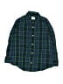 Crewcuts 100% Cotton Plaid Green Long Sleeve Button-Down Shirt Size 6 - 7 - photo 1
