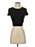 Shein Black Short Sleeve Turtleneck Size M - photo 1