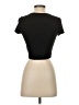 Shein Black Short Sleeve Turtleneck Size M - photo 2