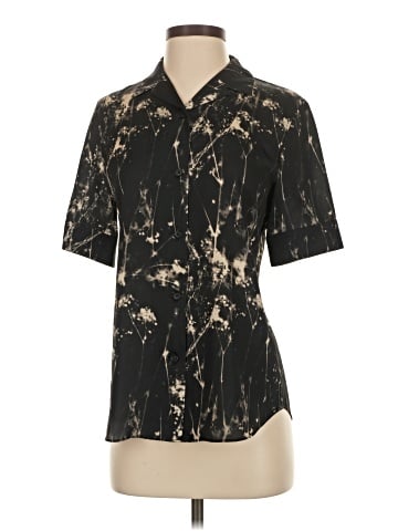 Lafayette 148 New York Short Sleeve Blouse (view 1)
