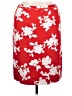 Talbots 100% Cotton Print Red Casual Skirt Size XL (estimated) - photo 1