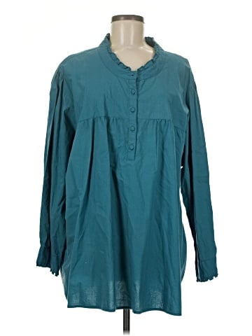 Ulla Popken Long Sleeve Blouse (view 1)