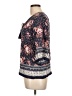 Krazy Kat 100% Rayon Blue 3/4 Sleeve Blouse Size L - photo 5
