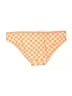 Kona Sol Checkered-gingham Orange Swimsuit Bottoms Size L - photo 2