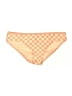 Kona Sol Checkered-gingham Orange Swimsuit Bottoms Size L - photo 1
