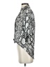 Express 100% Polyester Animal Print Silver 3/4 Sleeve Blouse Size XS - photo 5
