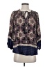 11.1. Tylho 100% Rayon Blue 3/4 Sleeve Blouse Size XS - photo 1