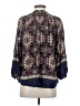 11.1. Tylho 100% Rayon Blue 3/4 Sleeve Blouse Size XS - photo 2