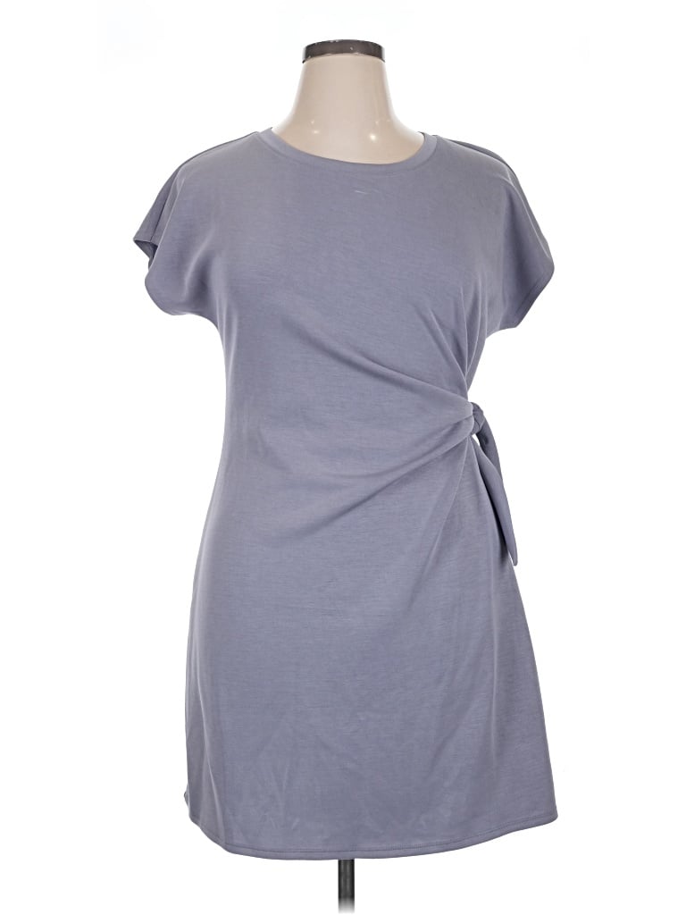 Pre-owned Cable & Gauge Casual Dress In Gray