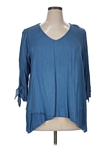 Karen Kane 3/4 Sleeve Blouse (view 1)