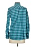 J.Crew 100% Cotton Checkered-gingham Teal Long Sleeve Button-Down Shirt Size 4 - photo 2