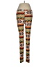 Silver Print Orange Leggings One size - photo 1