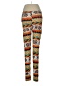 Silver Print Orange Leggings One size - photo 2