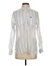 Gilly Hicks Stripes Silver Long Sleeve Button-Down Shirt Size S - photo 1
