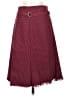 Genesis Houndstooth Burgundy Casual Skirt Size 7 - 8 - photo 1
