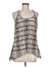 Matty M 100% Silk Silver Sleeveless Silk Top Size M - photo 1
