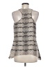 Matty M 100% Silk Silver Sleeveless Silk Top Size M - photo 2