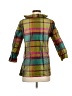 Devon Baer Color Block Green 3/4 Sleeve Button-Down Shirt Size XS - photo 2