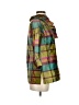 Devon Baer Color Block Green 3/4 Sleeve Button-Down Shirt Size XS - photo 4