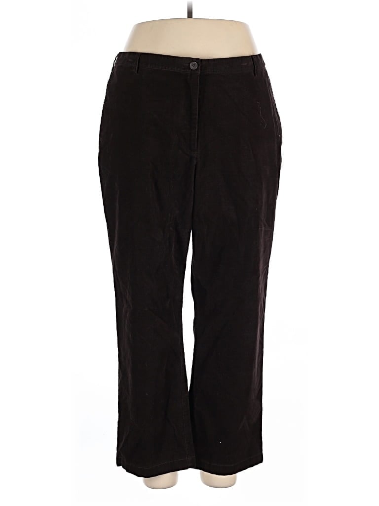 Pre-owned Lands' End Casual Pants In Brown
