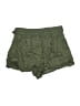 Zara Solid Green Shorts Size M - photo 1