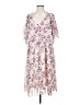 Keluummi 100% Polyester Floral Pink Cocktail Dress Size 26 waist - photo 1