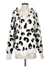 New In Animal Print White Pullover Sweater Size S - photo 1