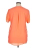 Liberty Love 100% Polyester Orange Short Sleeve Top Size 1X - photo 2