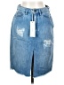 Etienne Marcel 100% Cotton Blue Denim Skirt Size 26 waist - photo 1
