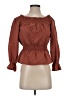 Tularosa 100% Nylon Brown 3/4 Sleeve Blouse Size S - photo 1