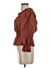 Tularosa 100% Nylon Brown 3/4 Sleeve Blouse Size S - photo 5
