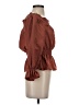 Tularosa 100% Nylon Brown 3/4 Sleeve Blouse Size S - photo 4