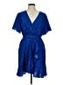 Shein 100% Polyester Blue Cocktail Dress Size 8 - 10 - photo 1