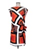 Ann Taylor 100% Polyester Graphic Orange Casual Dress Size S (petite) - photo 1