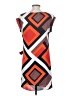 Ann Taylor 100% Polyester Graphic Orange Casual Dress Size S (petite) - photo 2