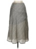 Sienna Sky 100% Polyester Chevron-herringbone Silver Black Casual Skirt Size S - photo 1