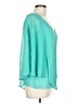 Ariella 100% Polyester Teal 3/4 Sleeve Blouse Size L - photo 4
