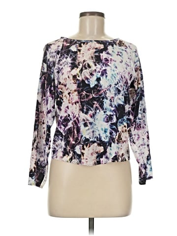 Theyskens' Theory Long Sleeve Silk Top (view 1)