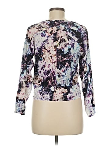 Theyskens' Theory Long Sleeve Silk Top (view 2)
